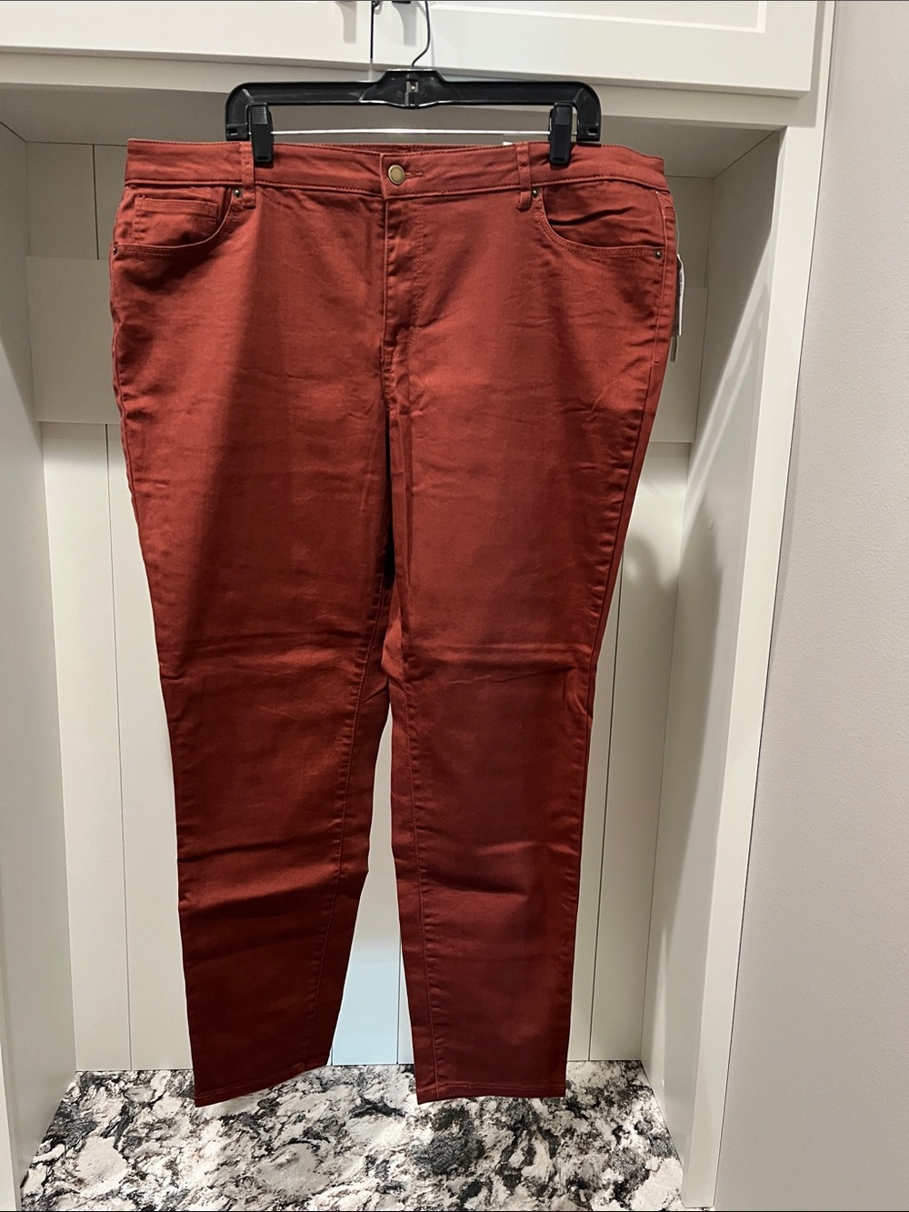 NEW Dressbarn Westport Rust Skinny Jeans